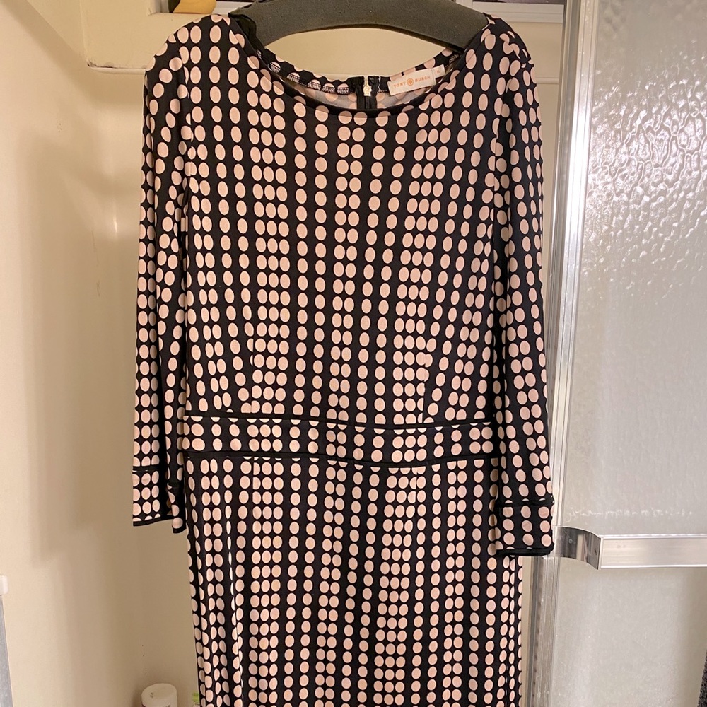 Tory Burch jersey shift dress.
